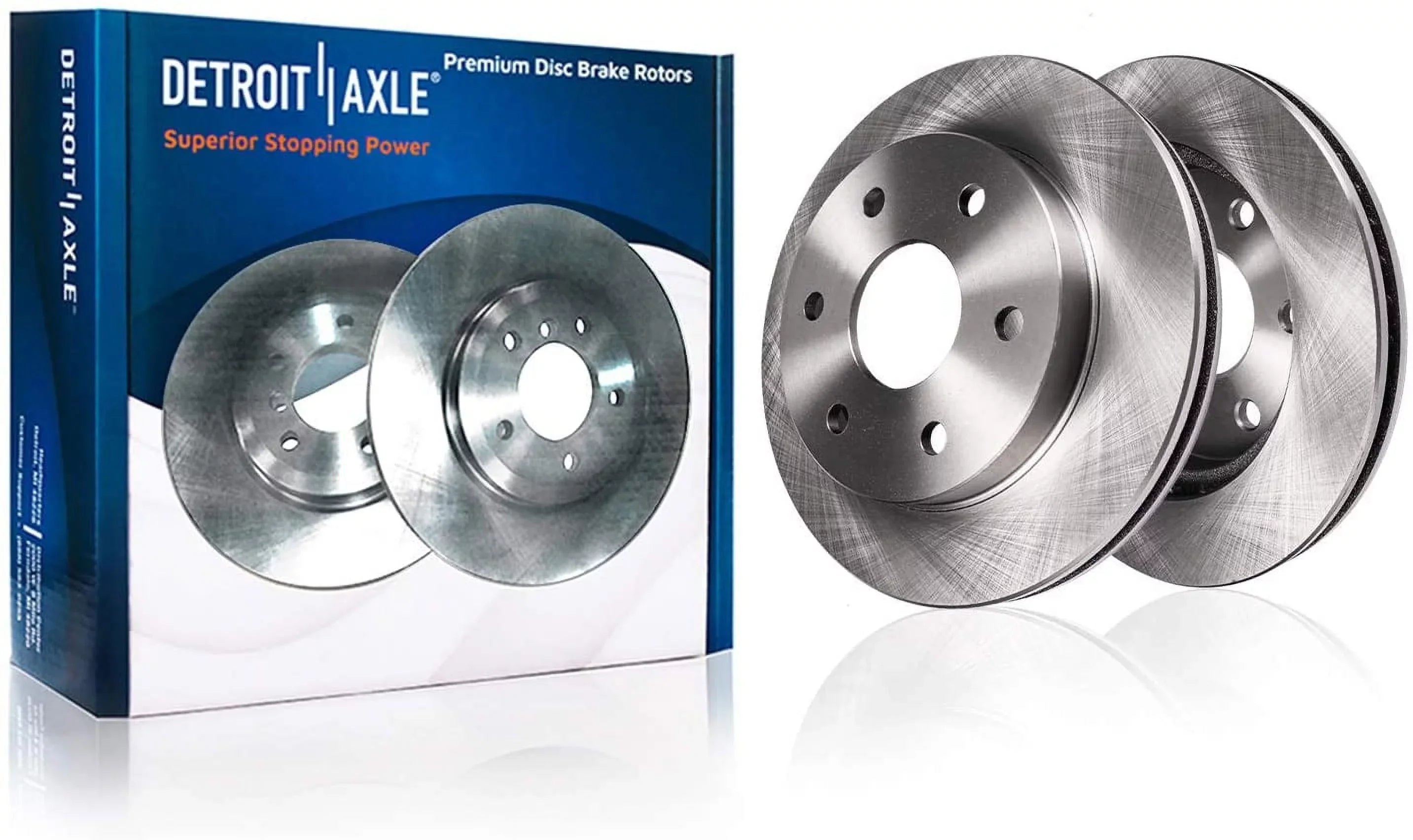 Detroit Axle - Brake Kit for 12-20 Ford F-150 Replacement 2012 2013 2014 2015 2016 2017 2018 2019 2020 Ceramic Brakes Pads 13.78" Front and 13.70" Rear Brake Rotors 6 Lugs