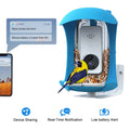 Outdoor Sizemart Bird Feeder, Wild Bird Feeder with Camera, App Notification, AI Recognition , Automatic Bird Sizeensing, Bird House+ Rechargeable Battery