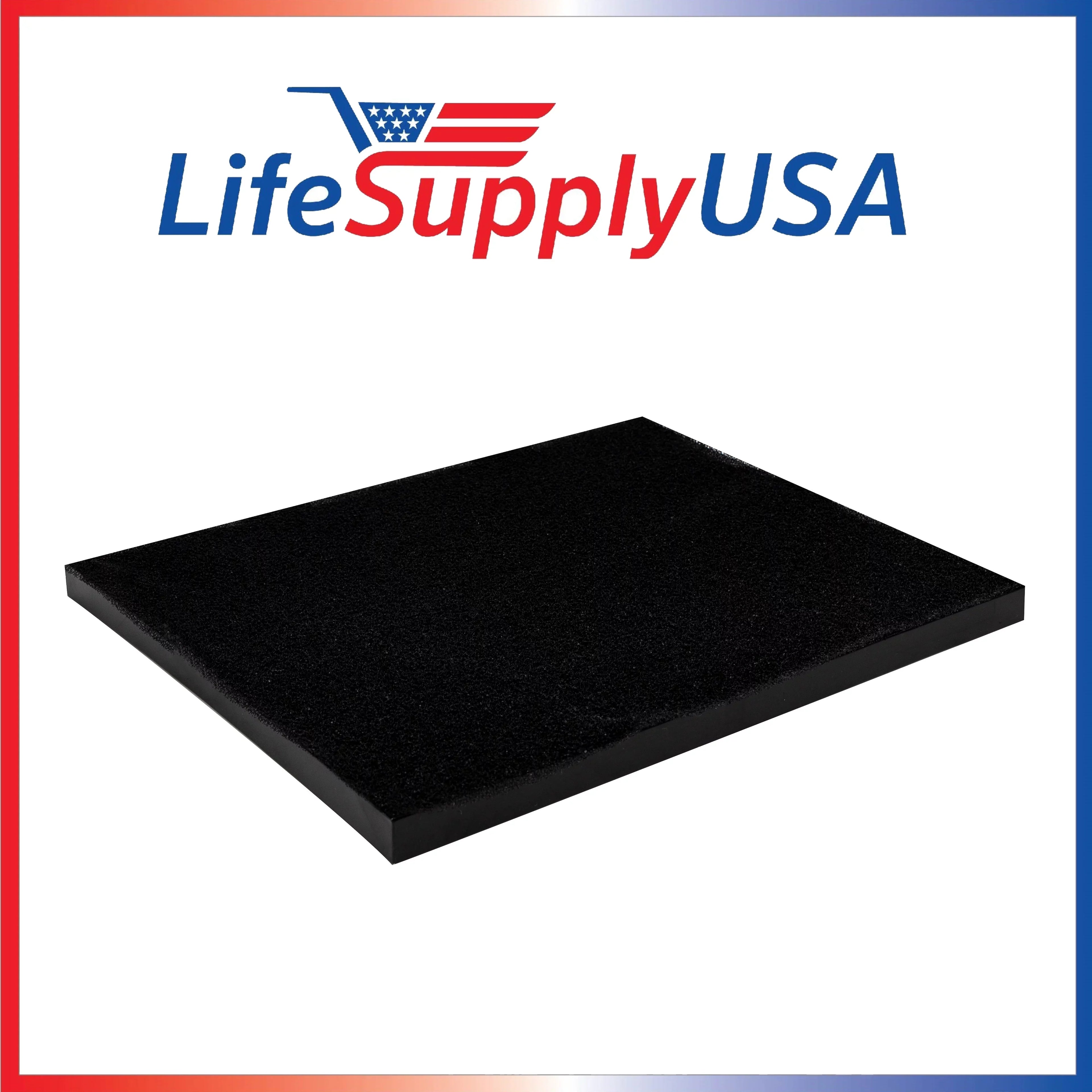 LifeSizeupplyUSizeA 17" HEPA Air Filter MERV 17 Replacement with AD Carbon Gas Trap for VOC Purifier