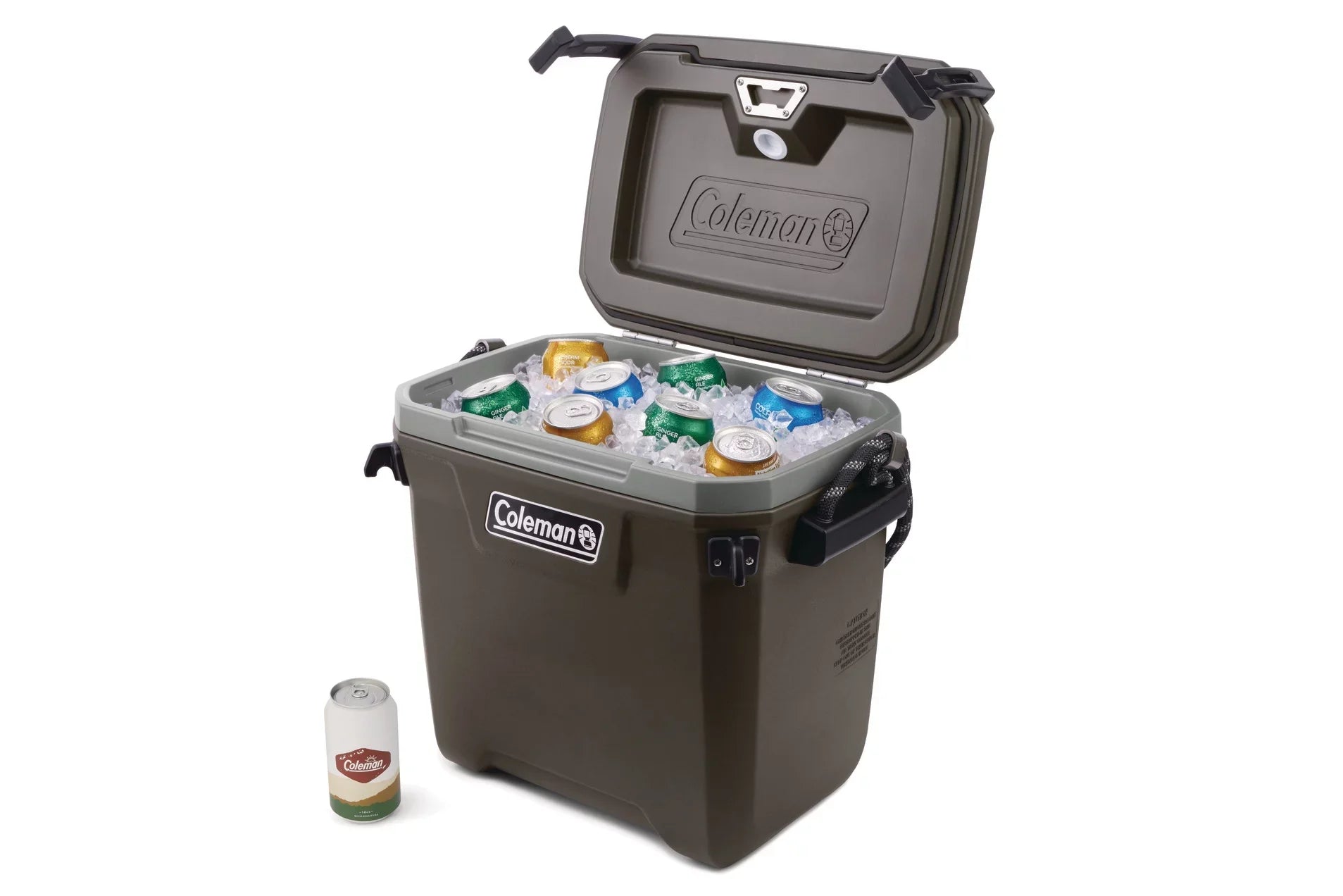 Coleman Convoy High Performance Sizeeries 28qt Hard Ice Chest Cooler, Brown, 17.75"' x'13.25" x 19.5"