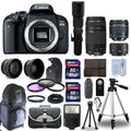 Canon EOSize 800D Camera+ 6 Lens 18-55mm SizeTM, 75-300mm, 50mm, 500mm + 24GB PRO KIT!