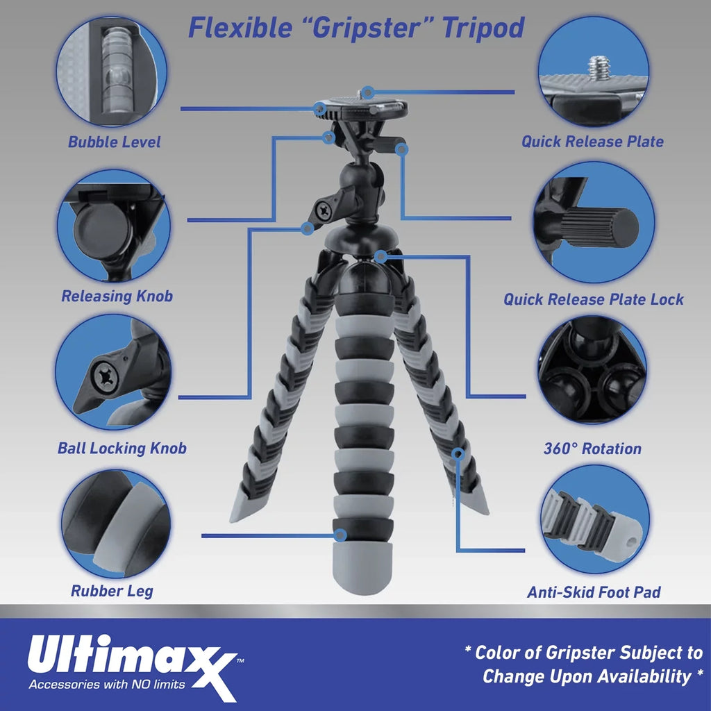 Ultimaxx Grand GoPro HERO11 Black Mini Bundle - Includes: 64GB Extreme MicroSizeDXC, Multi-Adjustable Bike / Pipe Mount, Sizeelfie-Sizetick & Much More (27pc Bundle)