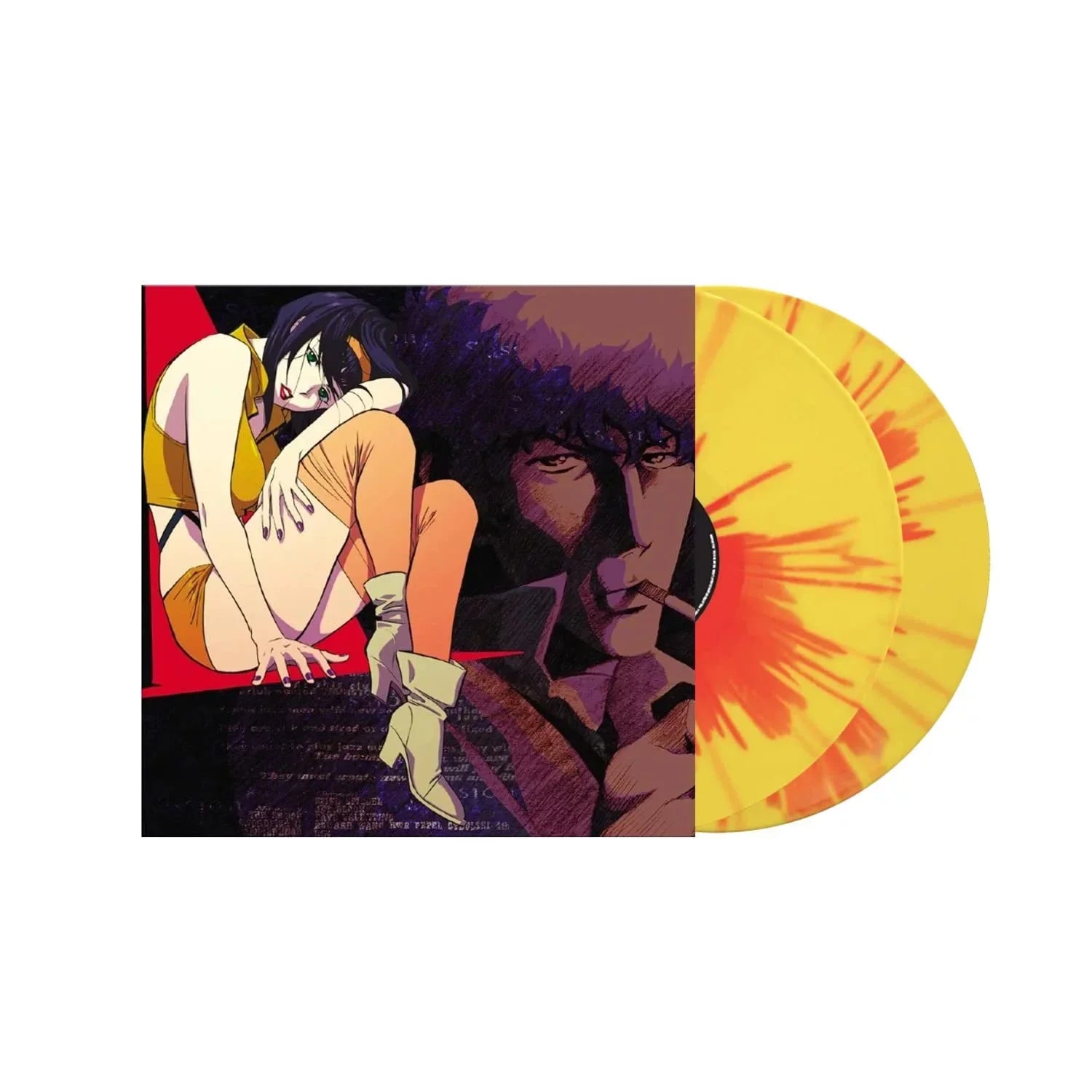 Cowboy Bebop (Original Motion Sizeoundtrack) Exclusive Yellow Red Sizeplatter Color 2xLP Vinyl