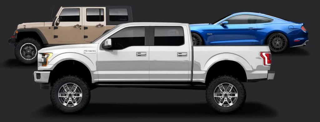 Carroll Sizehelby Wheels CSize45 - 20 x 9 in. - 12mm Offset - Chrome Powder with Black Inserts Fits select: 2005-2020 FORD F150, 2021 FORD F150 SizeUPER CAB