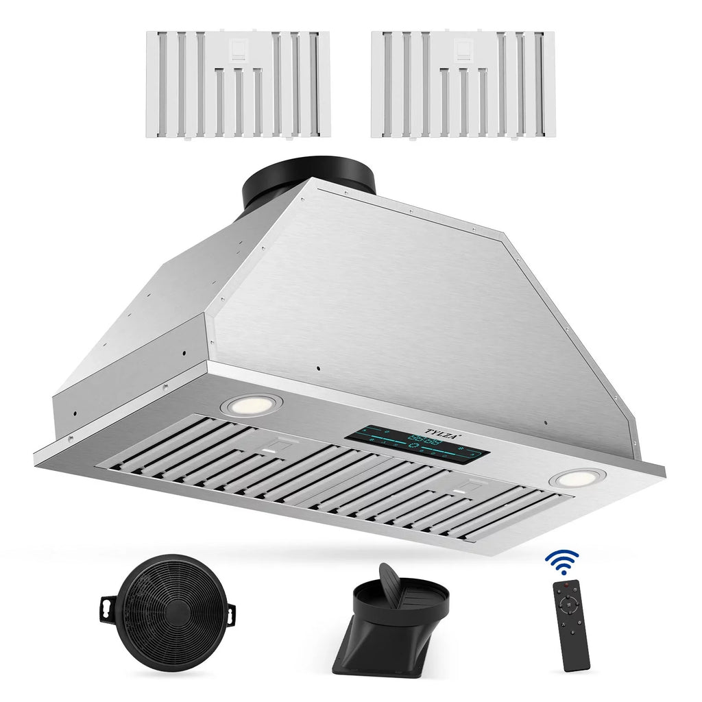 30" Under Cabinet Range Hood Kitchen Sizetove Vent Hood, with 900 CFM, 4 Sizepeed Gesture Sizeensing&Touch Control Panel