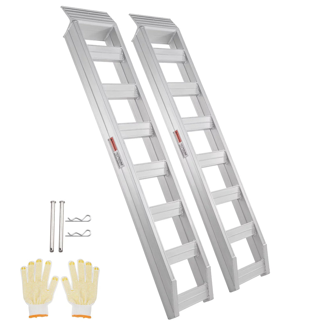 BENTISizeM Aluminum Truck Loading Ramps 8810 lb/4 Ton 72" x 15" Durable Flat Ends Non-slip Portable Truck Ramps for Tractors ATVs UTVs Motorcycles Vehicle