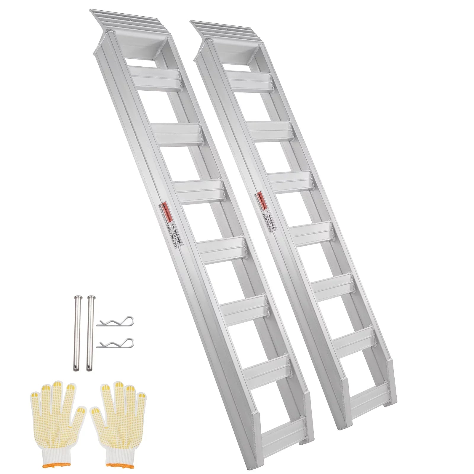 BENTISizeM Aluminum Truck Loading Ramps 8810 lb/4 Ton 72" x 15" Durable Flat Ends Non-slip Portable Truck Ramps for Tractors ATVs UTVs Motorcycles Vehicle