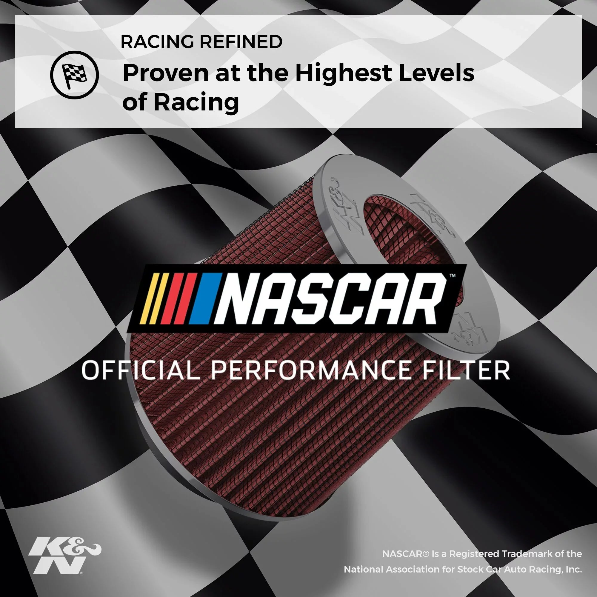 K&N Universal Clamp-On Engine Air Filter: Washable and Reusable: Round Tapered; 4 in (102 mm) Flange ID; 9 in (229 mm) Height; 6 in (152 mm) Base; 4.625 in (117 mm) Top , RE-0870