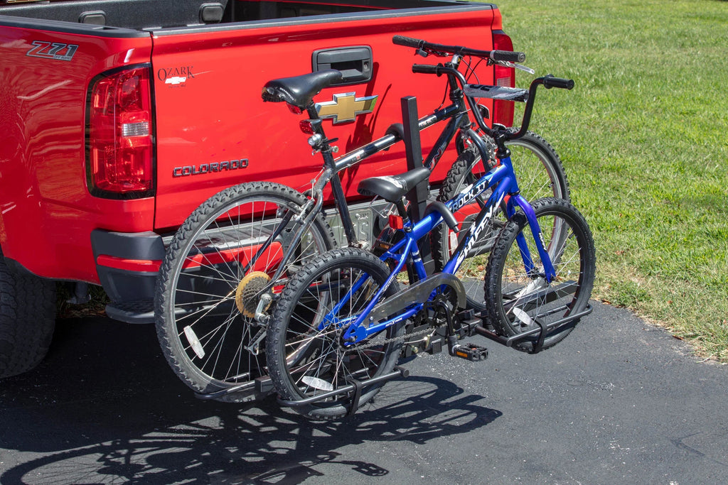 Hyper Tough 80 lbs. Capacity Foldable Hitch-Mount Platform 2-Bike Car Rack 10104071