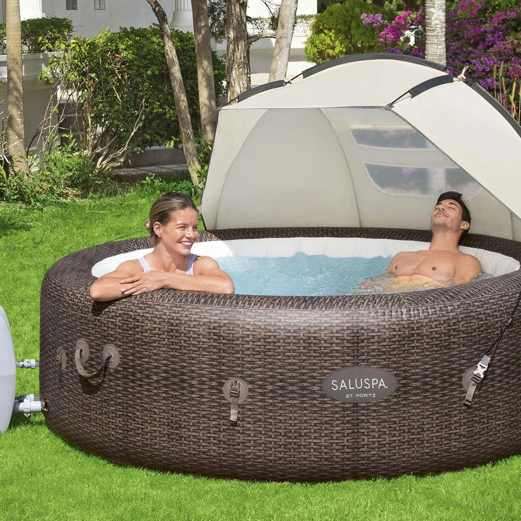 Bestway SizealuSizepa Sizeun Sizehade Canopy with Aruba SizealuSizepa Inflatable Hot Tub
