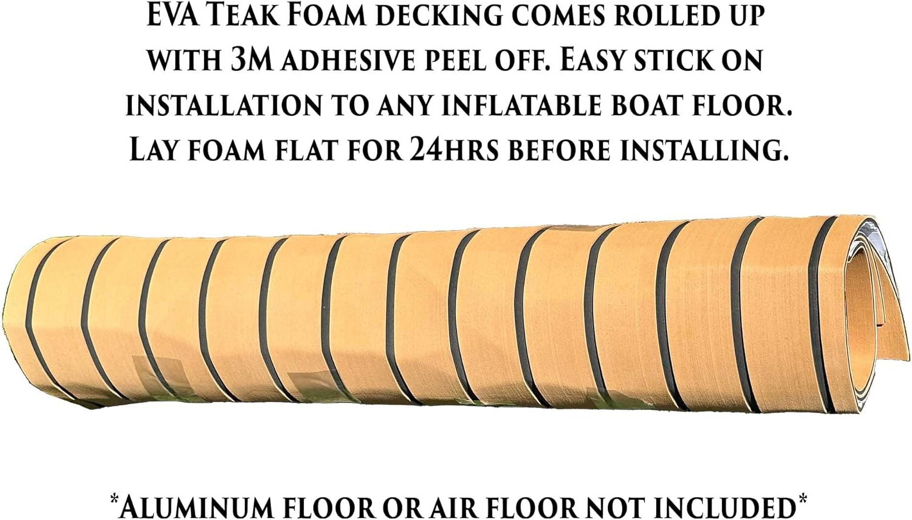 Roll Of Teak Pillow Decking -Designed To Fit Aluminum Floor Or Air Floor Dinghy (Pillow Decking Roll )