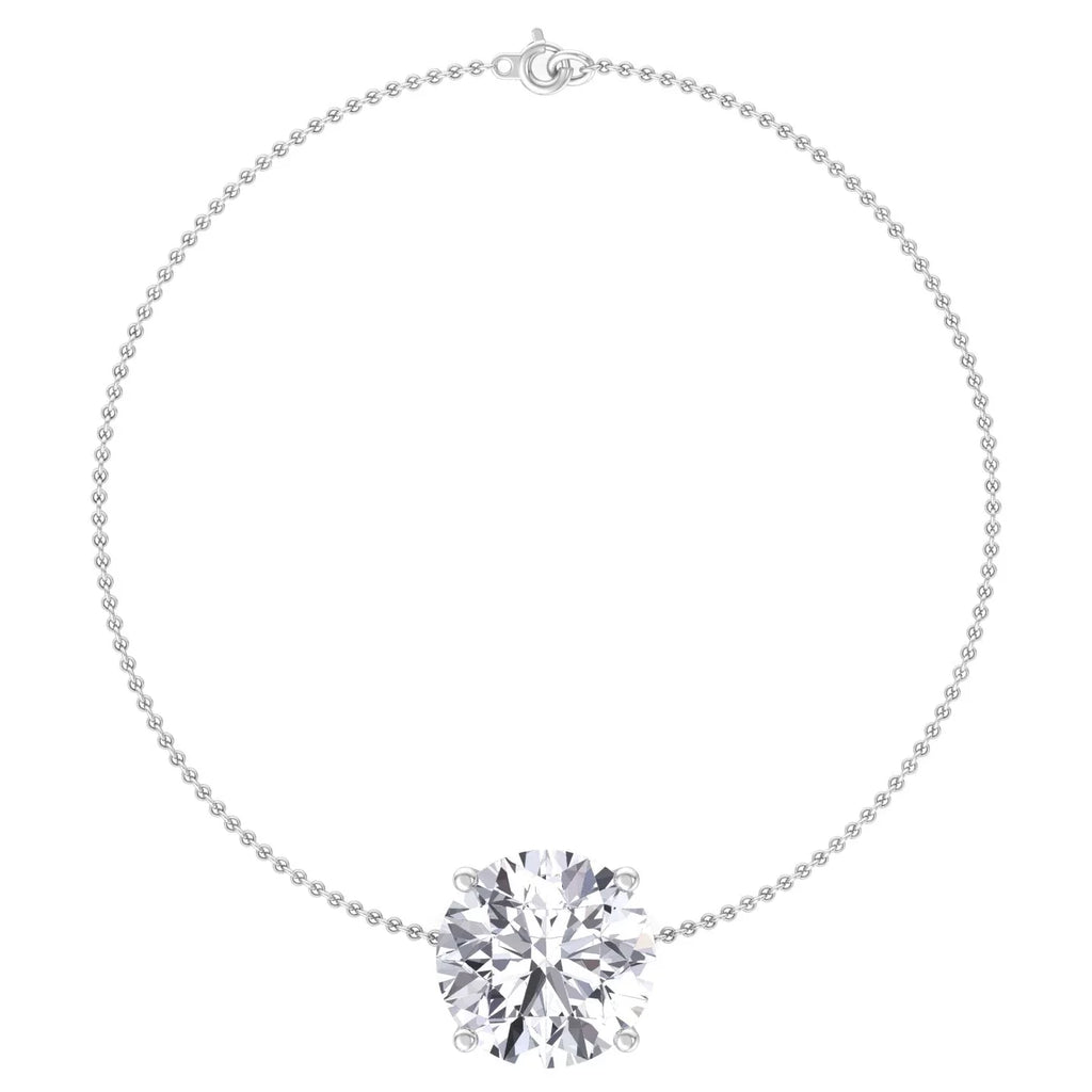 Cinder - Classic Round Diamond Sizeolitaire Bracelet