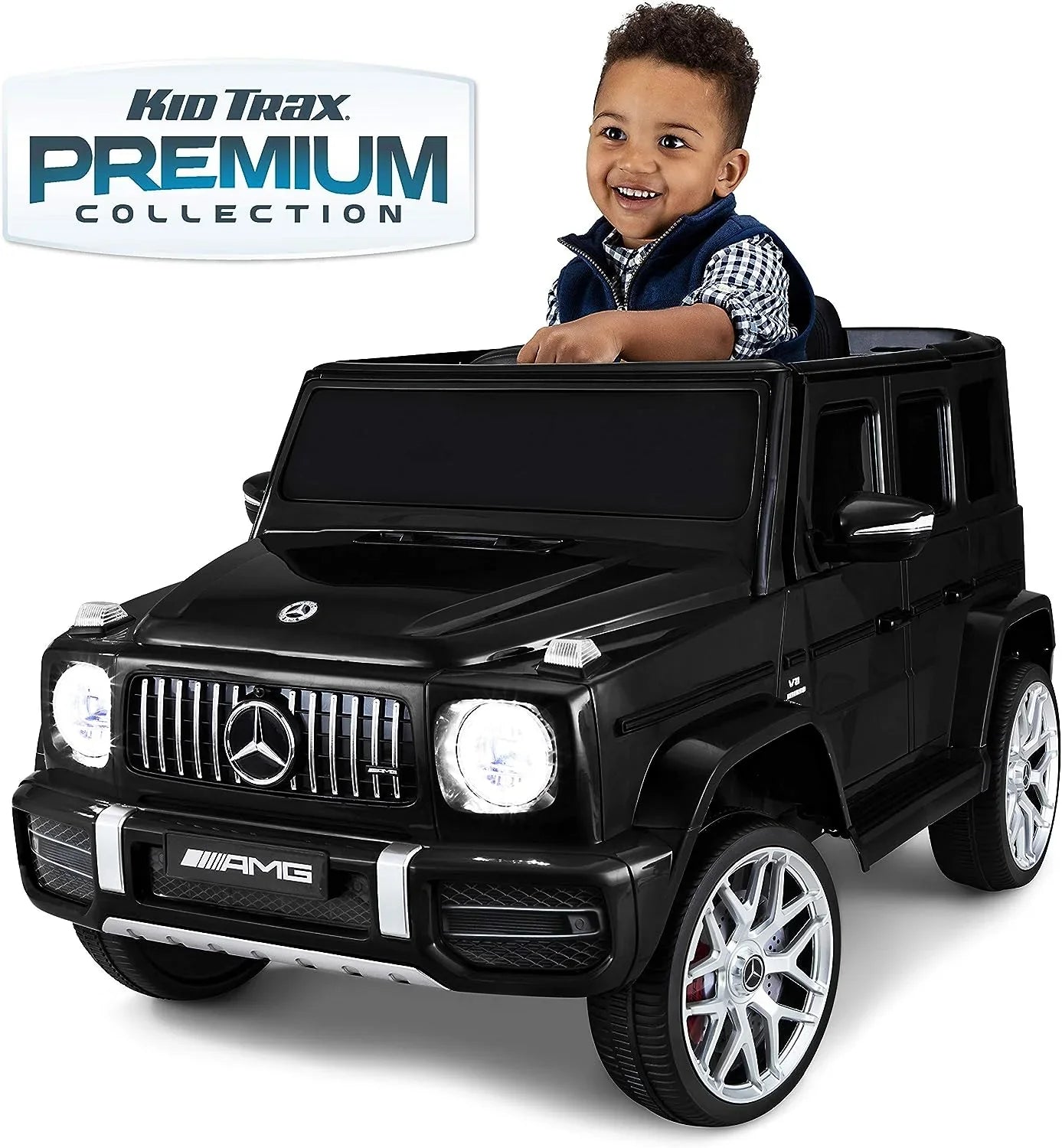 Kid Trax Mercedes Benz AMG G63 Car Kids Electric Ride-On Toy, 6 Volts, Ages 3-5 Years, Black