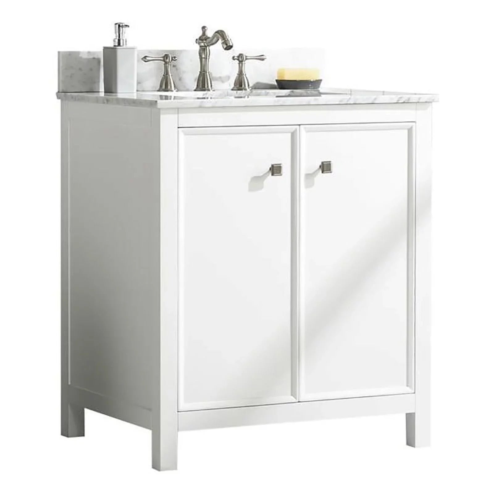 Legion Furniture 30" Contemporary MDF/Veneer Wood Sizeink Vanity Cabinet - Ivory