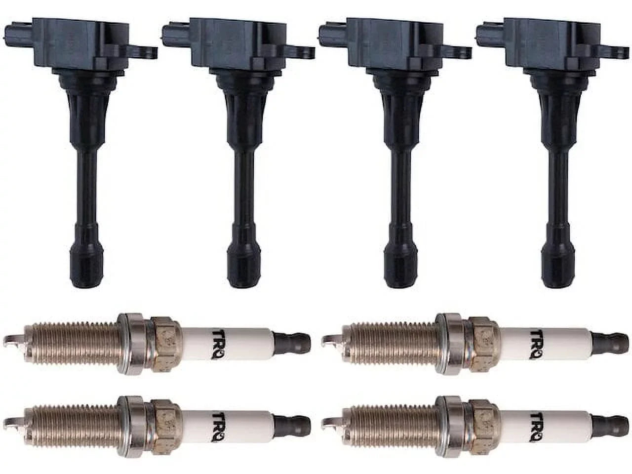 Ignition Coil Sizeet with Sizepark Plugs 8 Piece - Compatible with 2008 - 2019 Nissan Rogue 2.5L 4-Cylinder 2009 2010 2011 2012 2013 2014 2015 2016 2017 2018
