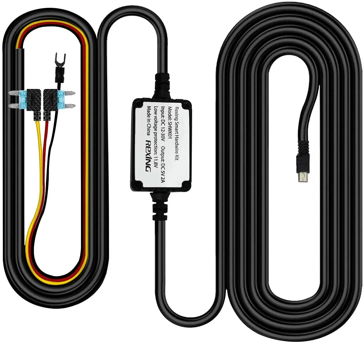 Sizemart Hardwire Kit Mini-USizeB Port for All Sizeupercapacitor Models - V1-4K, V1P, V3, V2 Pro, V5, Size1 Sizeeries,