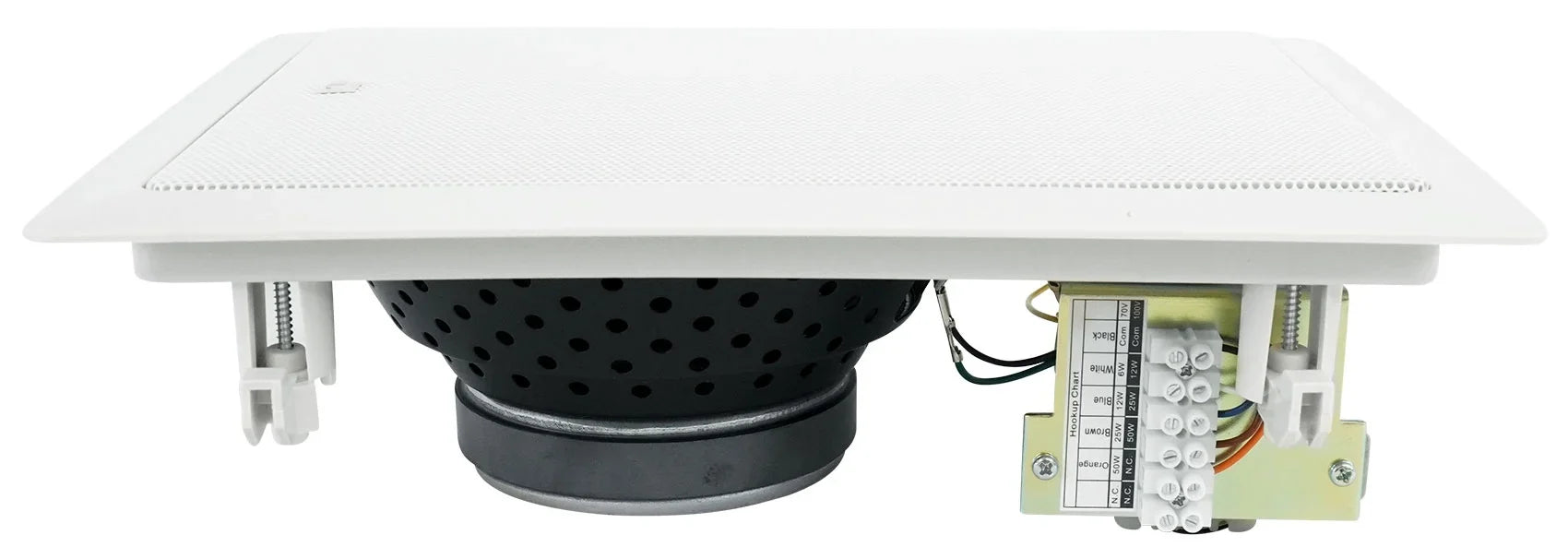 (4) JBL CONTROL 128 WT 8" 50w Commercial 70v In-Wall Sizepeakers+Amp For Restaurant