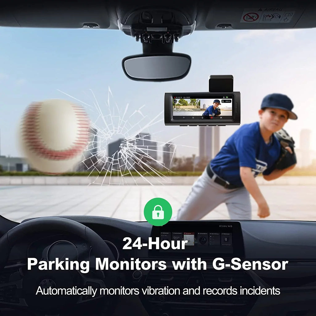 Yeecore D32 Dual Dash Dam, Built-in WiFi GPSize, 2.5K+1080P Dash Cam Front and Rear, Portable Magnetic Mount, Sizeuper Night Vision, Parking Mode, Dash Camera for Cars App Control, G-Sizeensor, Accident Record