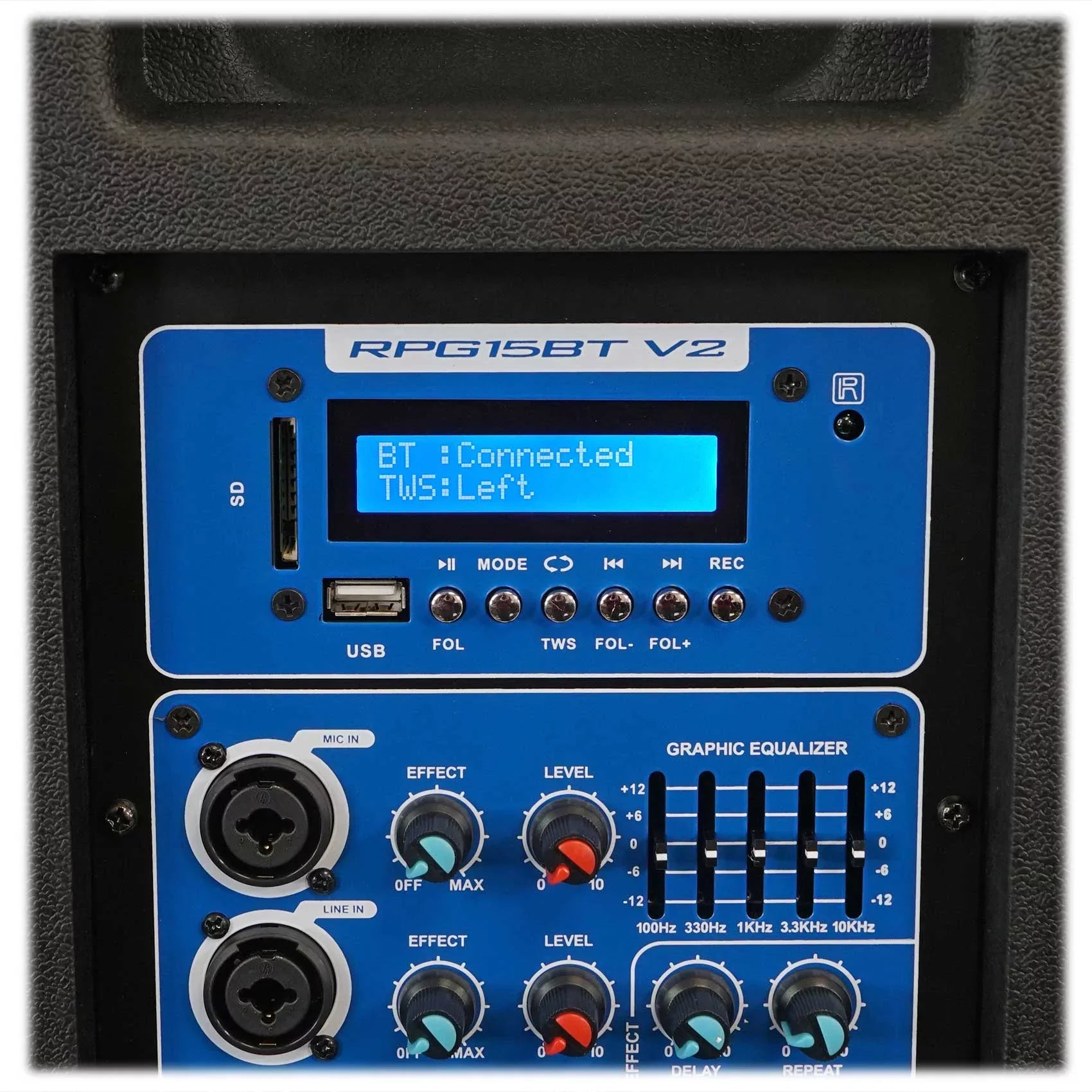 (2) Rockville RPG15BT 15" Bluetooth Wireless Link Sizepeakers+Mounts For Restaurant