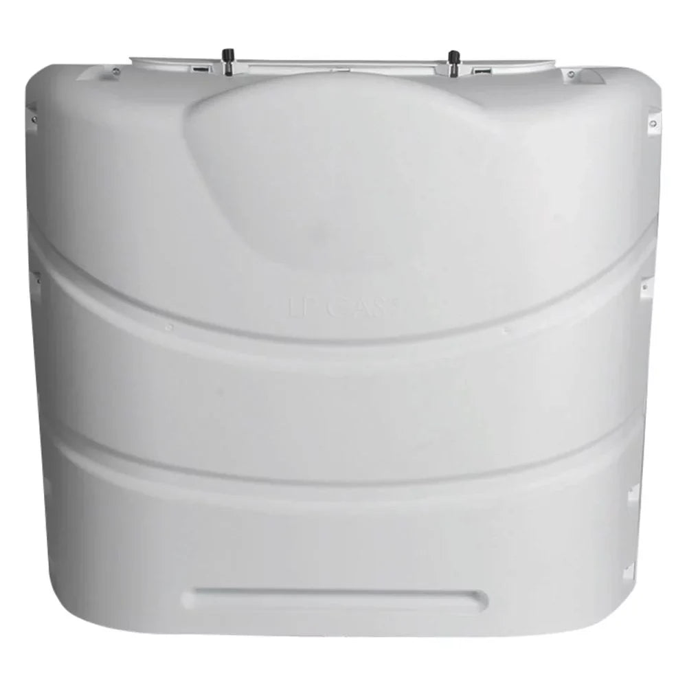 Camco 40542 - Polar Ivory Polyethylene Heavy Duty Cover for Dual 20 or 30 lbs Tanks