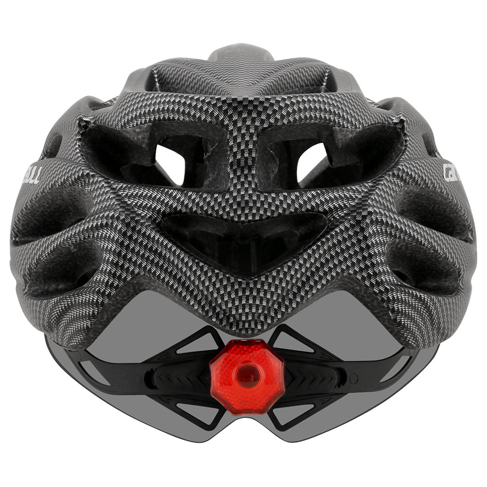 6588 Road Mountain bike Riding Helmet Helmet With Lens And Brim Taillight Riding Helmet Riding Equipment