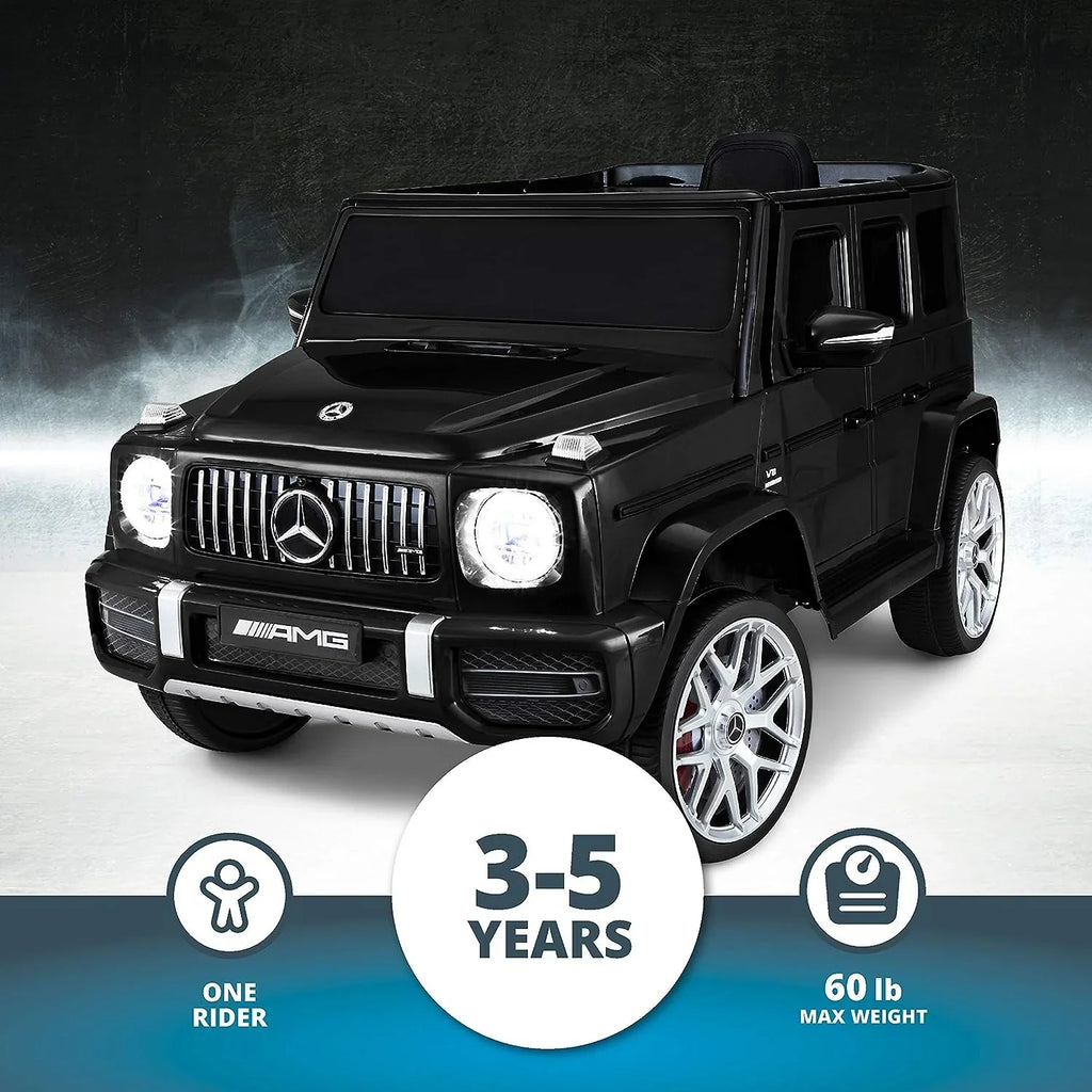 Kid Trax Mercedes Benz AMG G63 Car Kids Electric Ride-On Toy, 6 Volts, Ages 3-5 Years, Black