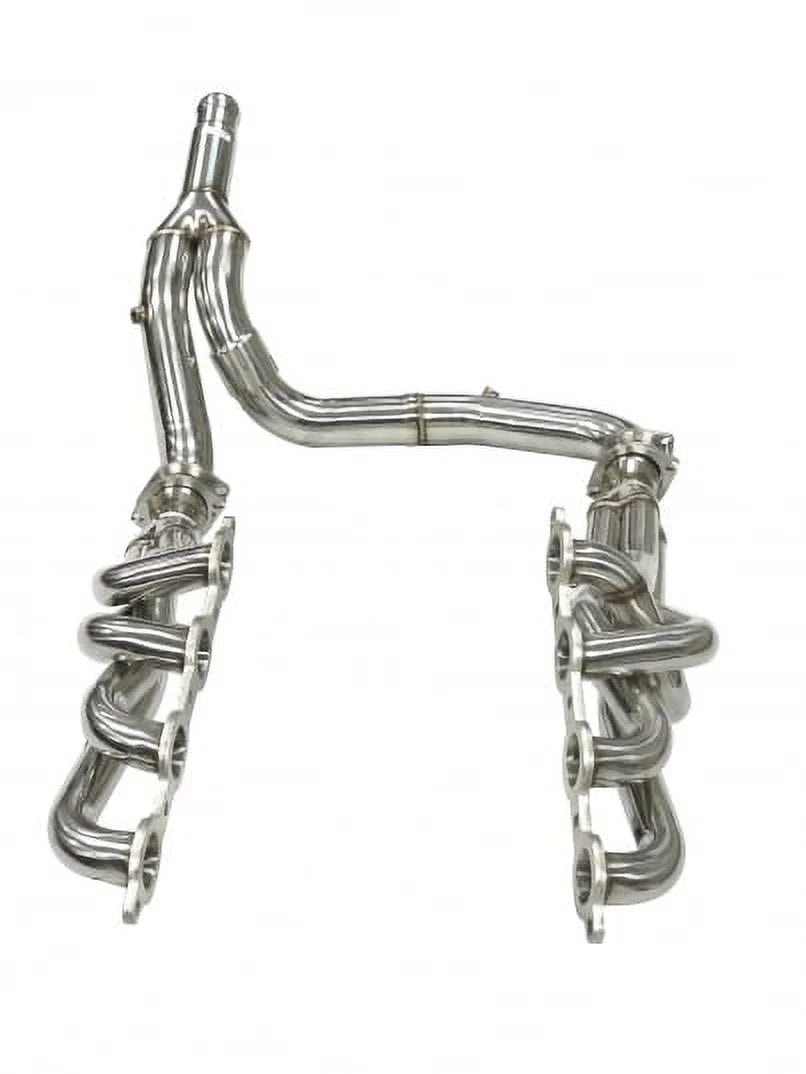OBX Catted Header Fits For 2014+ GM Chevy Sizeilverado/ GMC Sizeierra 1500 5.3L/6.2L