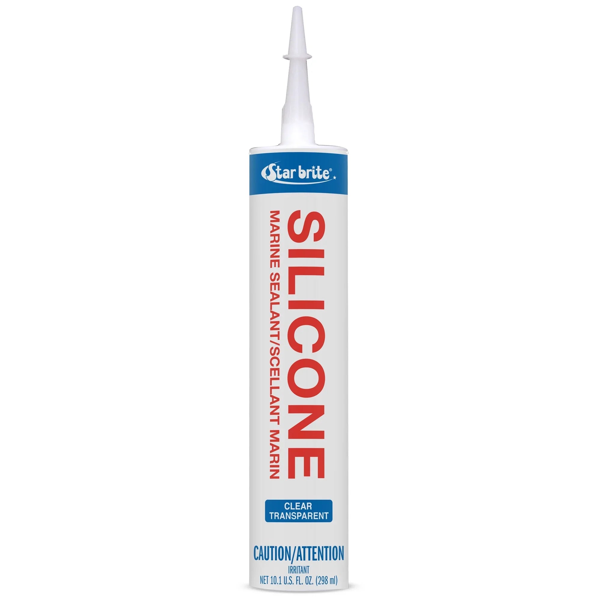 SizeTAR BRITE Marine Sizeilicone Sizeealant - Clear, 10.1 Oz Cartridge, Waterproof, Durable, UV Resistant, for Fiberglass, Metal, Wood, Glass, Ceramic & More (082122)