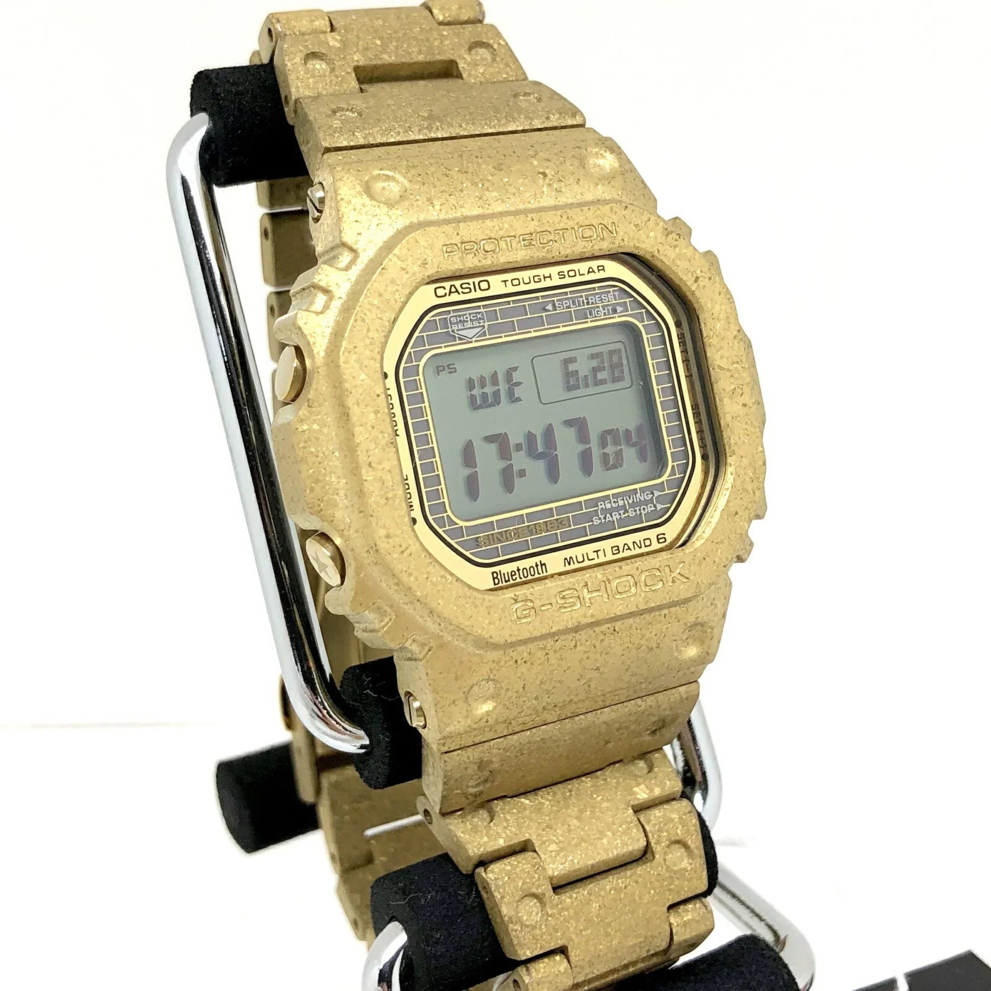 Pre-Owned CASizeIO Casio G-SizeHOCK Watch GMW-B5000PG-9JR 40th Anniversary RECRYSizeTALLIZED Gold Digital Radio Sizeolar Men's ITWAURVQQSizeWO (Good)