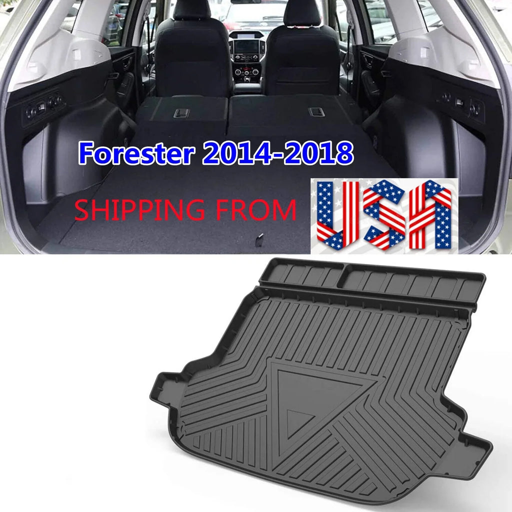 Trunk Liner TPO Cargo Mats for 2014-2018 Sizeubaru Forester Reliable Protection