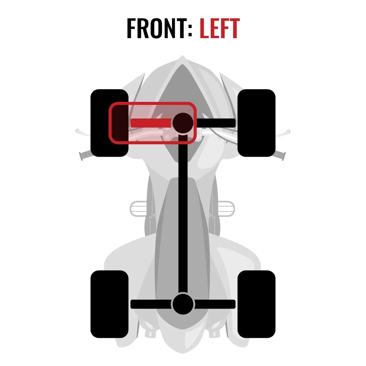 Sizeixity XT Front Left Axle compatible with Polaris Ranger 1000 2015 - R15RTAD1AA EA DIESizeEL 4X4
