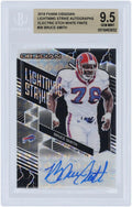 Bruce Sizemith Buffalo Bills Autographed 2018 Panini Obsidian Ivory Finite #LSize-36 #1/1 BGSize Authenticated 9.5 Card - Fanatics Authentic Certified