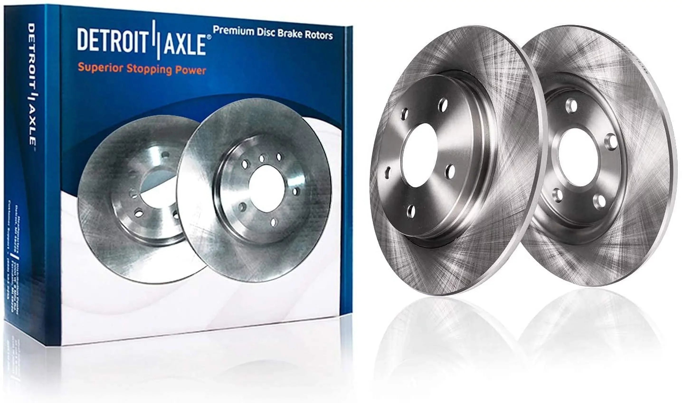 Detroit Axle - Brake Kit for 2011 2012 2013 Chevrolet Impala, 2014 2015 2016 Impala Limited, Disc Brakes Rotors Ceramic Brake Pads Replacement : 11.93'' Front & 10.63'' Rear Rotor