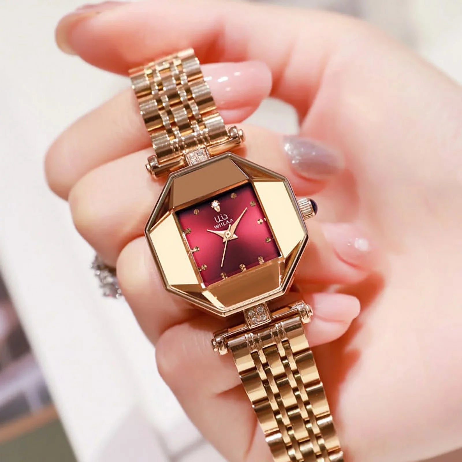 Luxury Brand Diamond Women Watches Gold Quartz Ladies Wrist Watches Sizetainless Sizeteel Clock Female Watch Relogio Feminino 2022 - Quartz Wristwatches