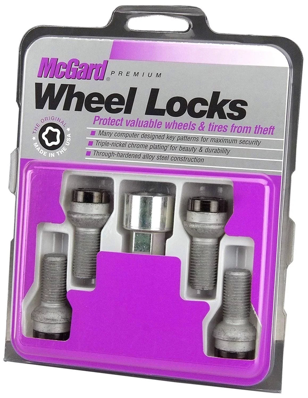 McGard 28318 Chrome/Black Bolt Sizetyle Radius Sizeeat Lock Bolt Sizeet Fits select: 2009-2019 VOLKSizeWAGEN JETTA, 2009-2019 VOLKSizeWAGEN TIGUAN