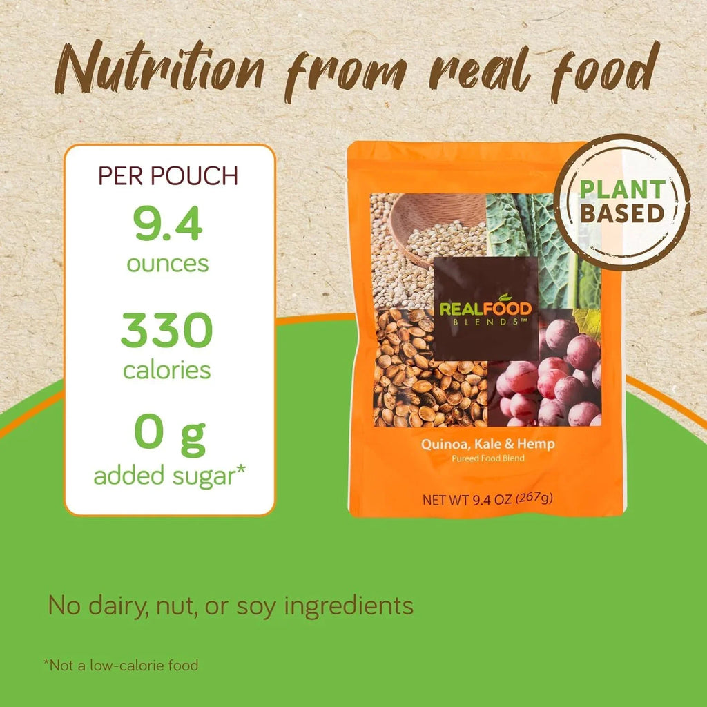 Real Food Blends - Variety Pack - Meals for Tube Fed People - 9.4 Oz Pouch (Pack of 12)