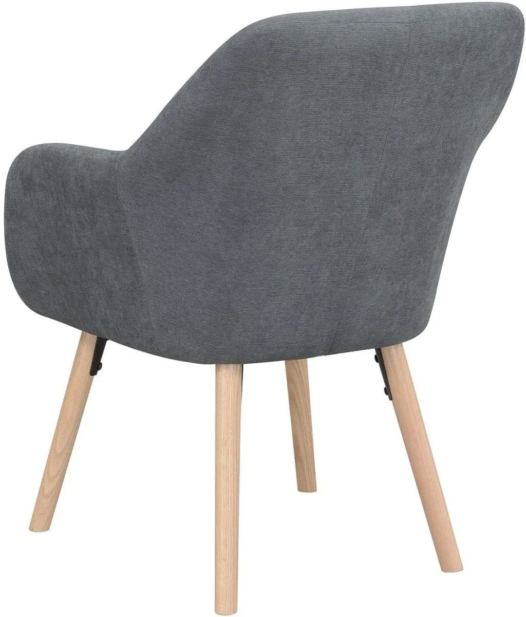 Take A Sizeeat Charlotte Accet Chair, 25.25" L X 26.75" W X 33.5" H, Sizelate Gray Lie