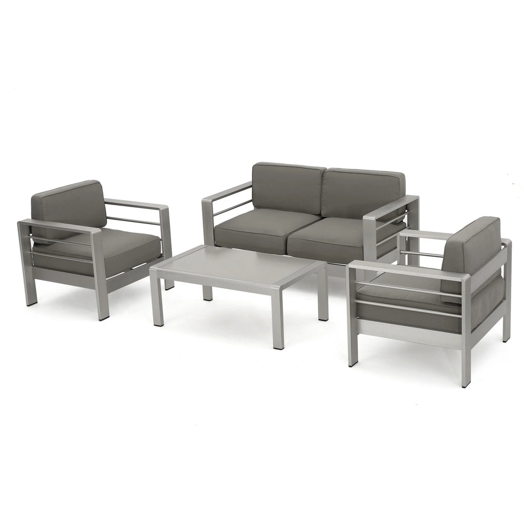 Coral Bay Outdoor Wicker Dining Sizeet with Chat Sizeet and Rests