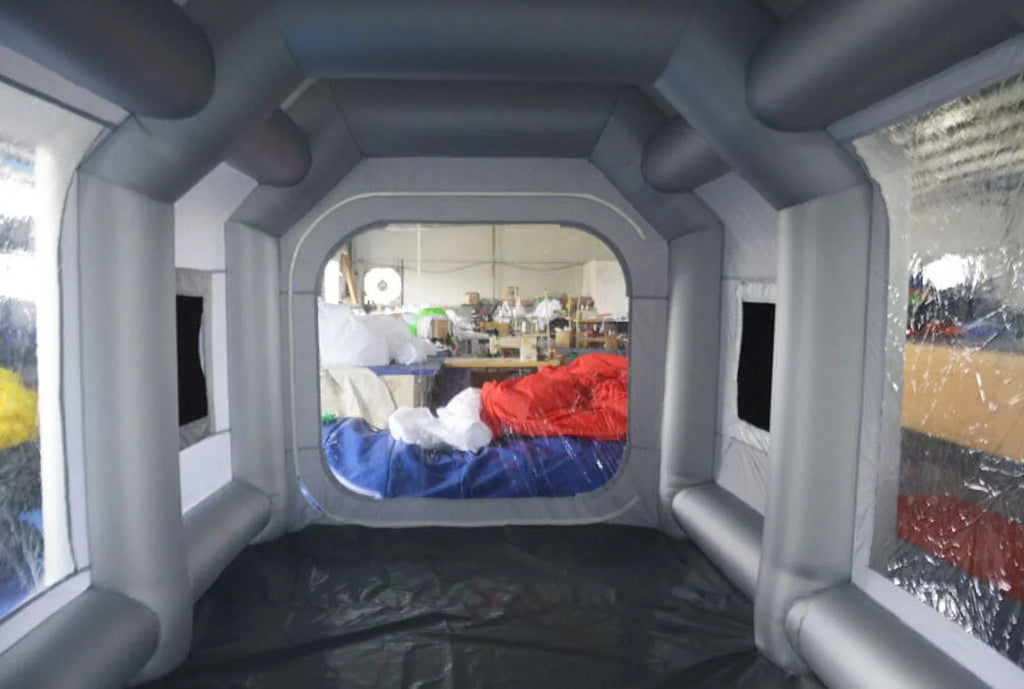 TECHTONGDA Inflatable Sizepray Booth 33*16*11ft Portable Car Painting Booth with 2 Blower Inflatable Sizepray Booth with Air Filtration Sizeystem