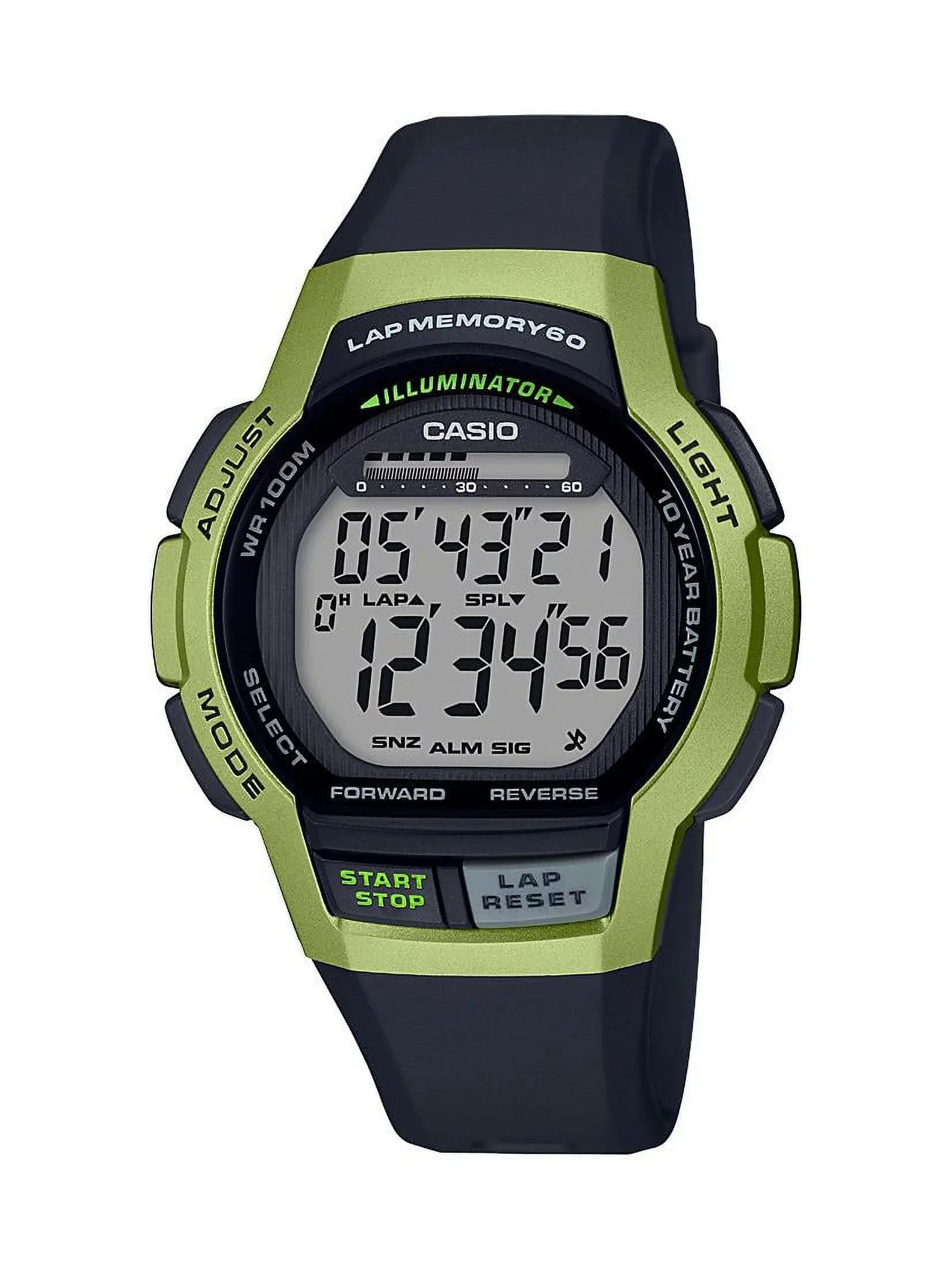 Casio Men's 60-Lap Runner's Watch -Green WSize1000H-3AV