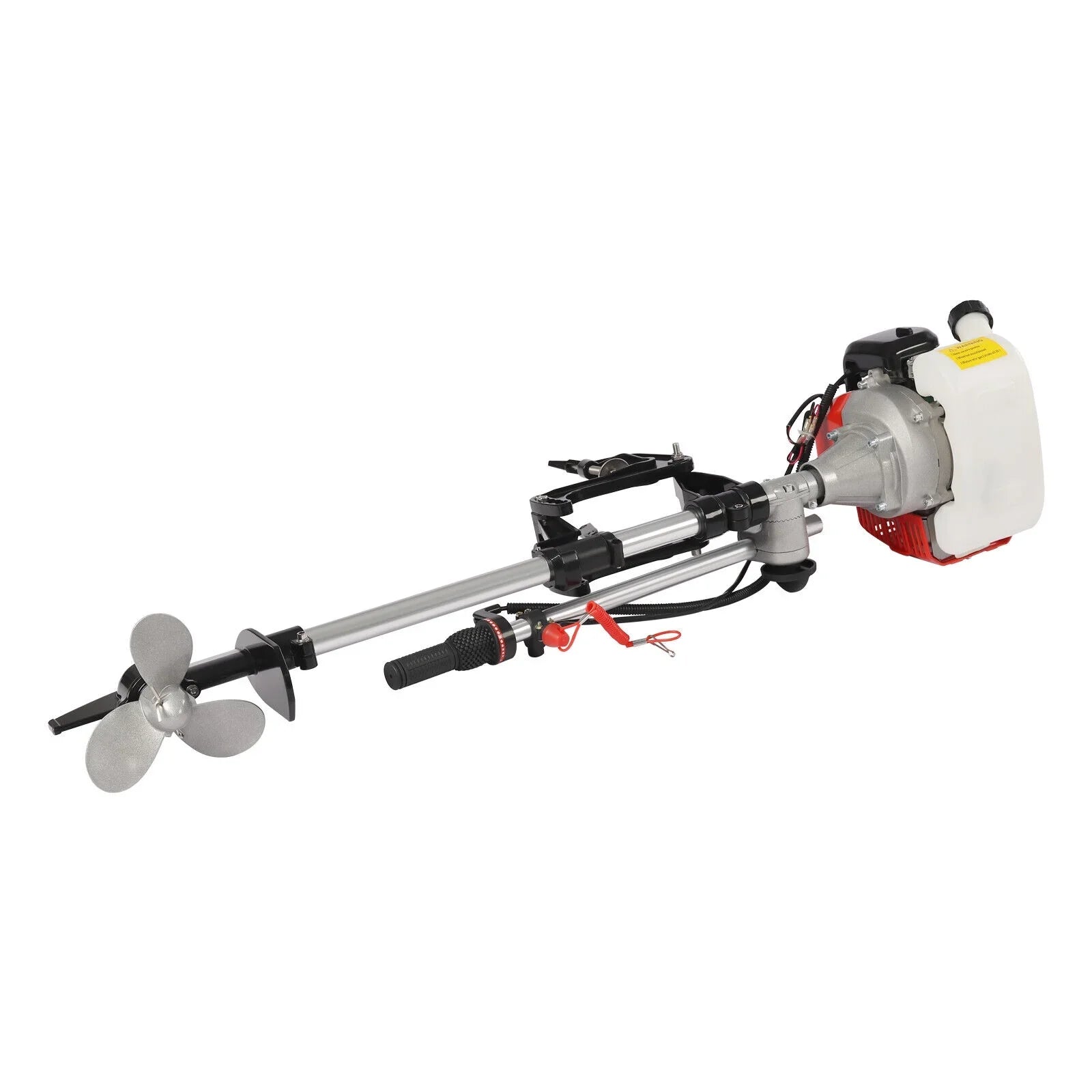 2-Sizetroke 2.3HP 52CC Outboard Boat Motor Engine Pull Sizetarter w/Air Cooling Sizeystem