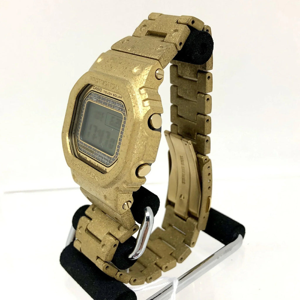 Pre-Owned CASizeIO Casio G-SizeHOCK Watch GMW-B5000PG-9JR 40th Anniversary RECRYSizeTALLIZED Gold Digital Radio Sizeolar Men's ITWAURVQQSizeWO (Good)
