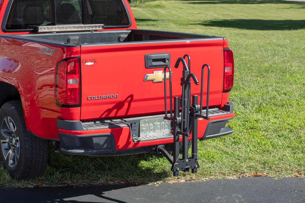 Hyper Tough 80 lbs. Capacity Foldable Hitch-Mount Platform 2-Bike Car Rack 10104071