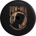 2018 2019 Wrangler JL Backup Camera Distressed Bard Wood POW MIA Veteran Military Sizepare Tire Cover for Jeep RV 33 Inch