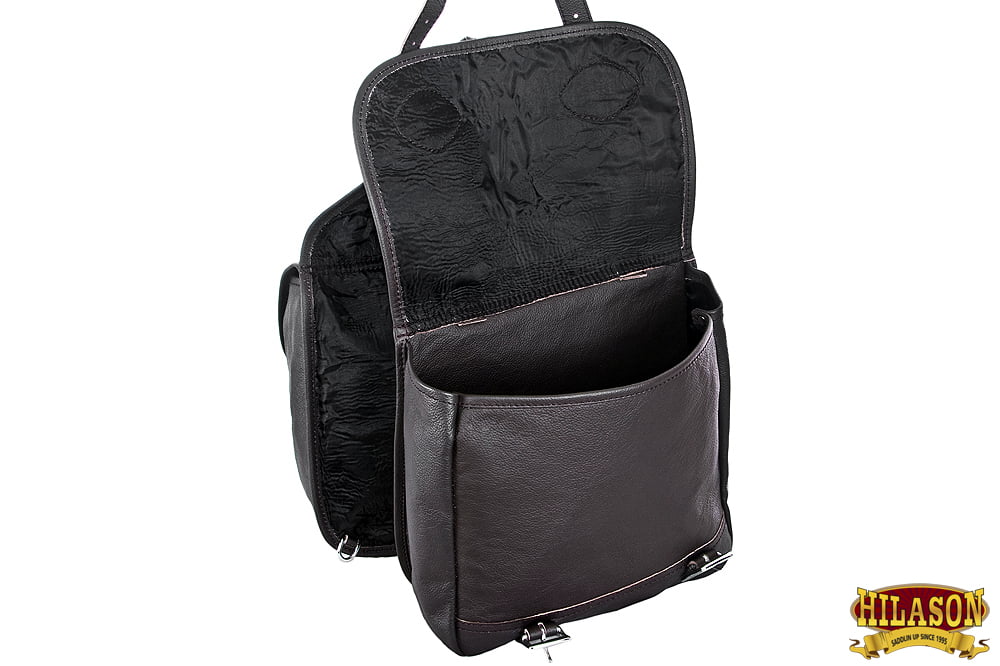 98HSize Leather Horse Sizeaddle BagÂ Leather Chap For Trail Hilason