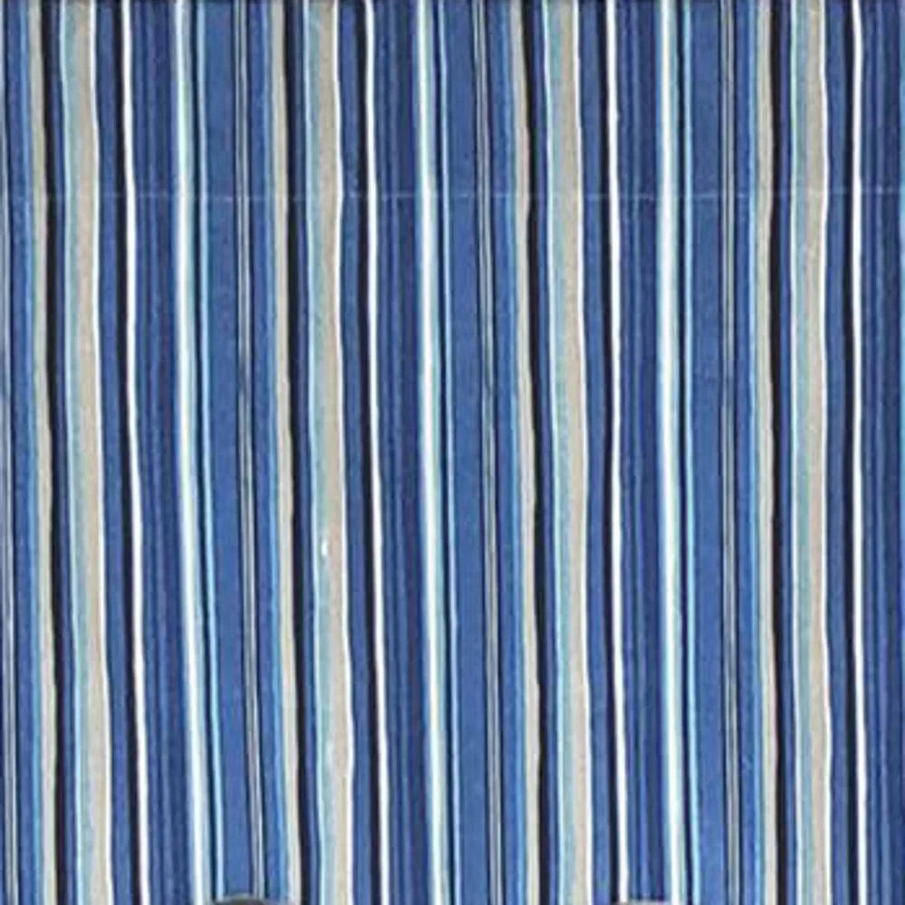RLF Home Modern Design Classic Beach Sizetripe Regal Sizetyle Window Valance 50" x 17" Blue