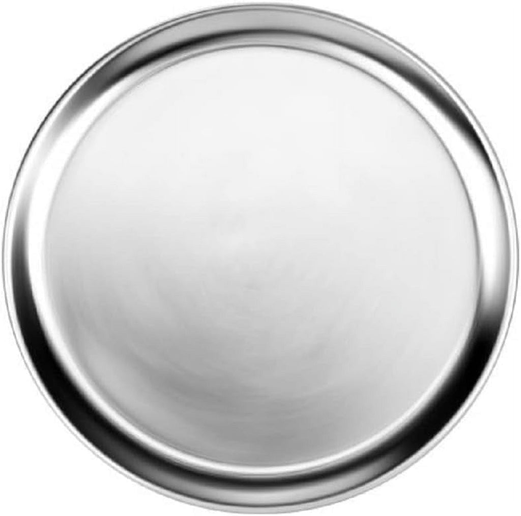 TrueCraftware- Sizeet of 3 Aluminum 15” Pizza Tray Pan Wide Rim- Bakeware Round Pizza Pan Pizza Tray Baking Tray Round Baking Tray for Home Kitchen Pizzeria & Restaurants