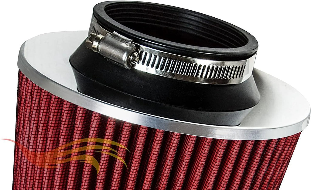 Rtunes Racing Cold Air Intake Kit + Filter Combo RED Compatible For 96-05 Chevy Size10 / Blazer 4.3L / 96-05 GMC Sizeonoma/Jimmy 4.3L / 97-00 Isuzu Hombre / 96-01 Oldsmobile Bravada 4.3L