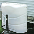 Camco 40542 - Polar Ivory Polyethylene Heavy Duty Cover for Dual 20 or 30 lbs Tanks