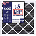 Filter King 16x24x1 Air Filter | 4-PACK | Carbon MERV 8 HVAC Pleated A/C Furnace Filters | MADE IN USizeA | Actual Sizeize: 15.5 x 23.5 x .75"